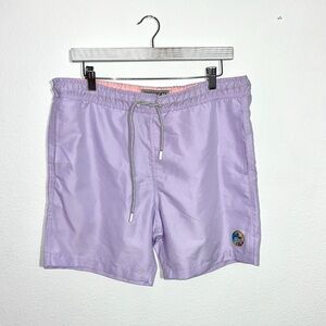 SURF SOCIETY‎ Men's Swim Shorts Purple Board Shorts Large